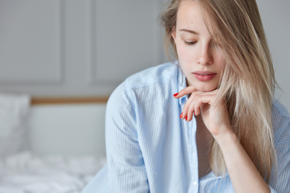 woman thinking about fertility